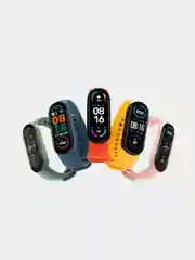 Белый силиконовый ремешок для фитнес браслета Mi Band 5. Универсальный браслет