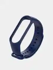 Белый силиконовый ремешок для фитнес браслета Mi Band 5. Универсальный браслет