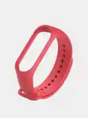 Кораллово-розовый силиконовый ремешок для фитнес браслета Mi Band 5. Универсальный браслет