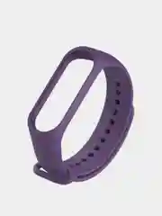 Пурпурный силиконовый ремешок для фитнес браслета Mi Band 5. Универсальный браслет