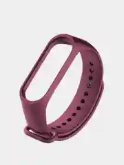 Марсала силиконовый ремешок для фитнес браслета Mi Band 5. Универсальный браслет