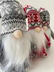 Белый новогодний гномик, гном tomte, гном nisse