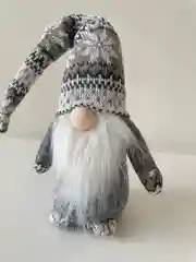 Белый новогодний гномик, гном tomte, гном nisse