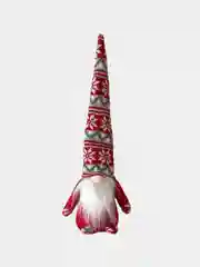 Белый новогодний гномик, гном tomte, гном nisse