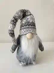 Белый новогодний гномик, гном tomte, гном nisse