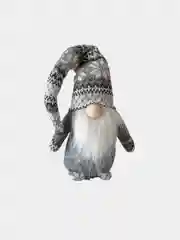 Белый новогодний гномик, гном tomte, гном nisse
