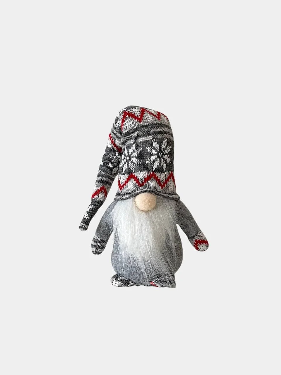 Белый новогодний гномик, гном tomte, гном nisse