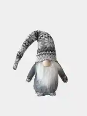 Белый новогодний гномик, гном tomte, гном nisse