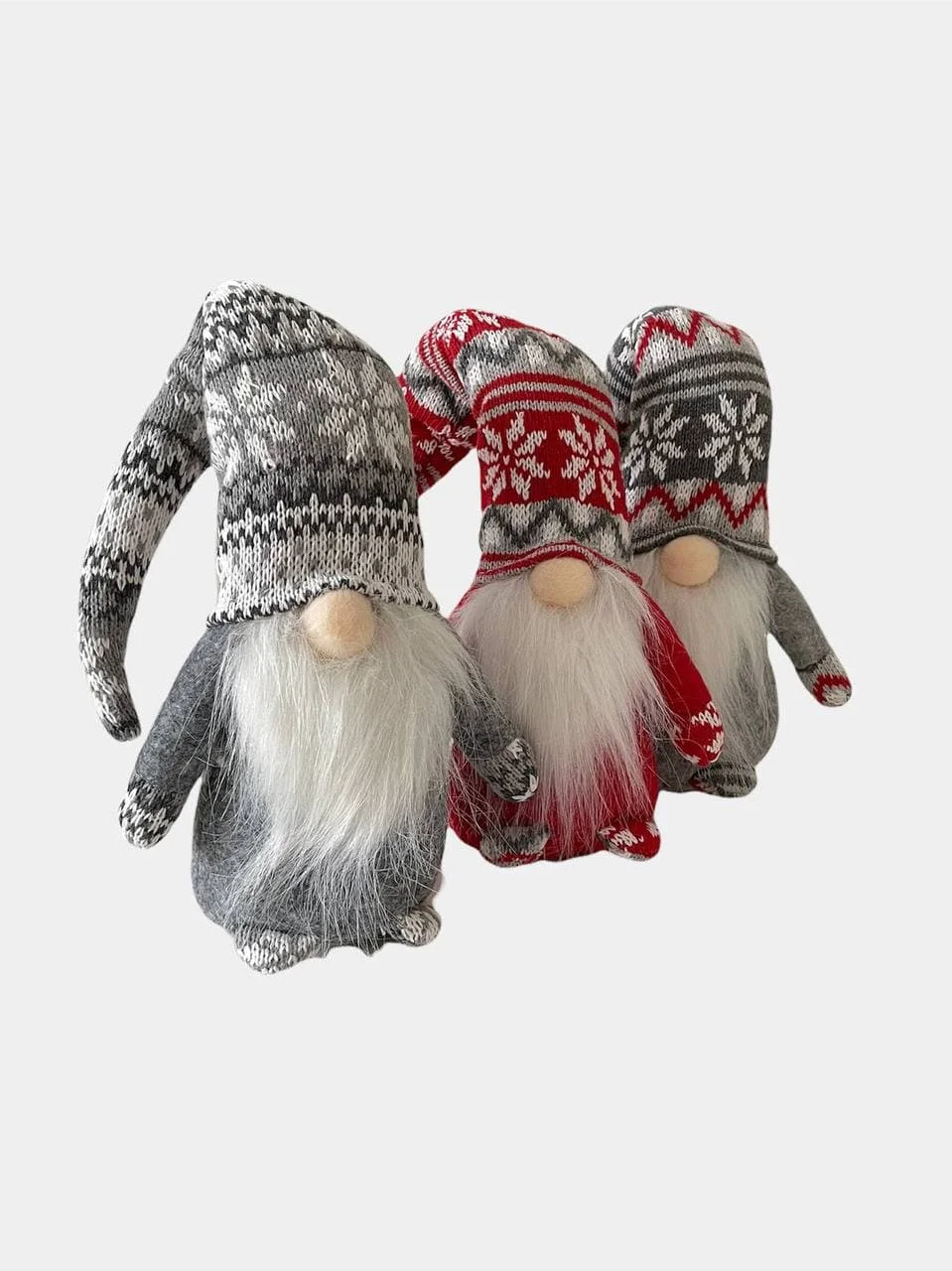Белый новогодний гномик, гном tomte, гном nisse