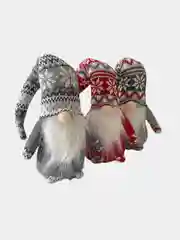 Белый новогодний гномик, гном tomte, гном nisse