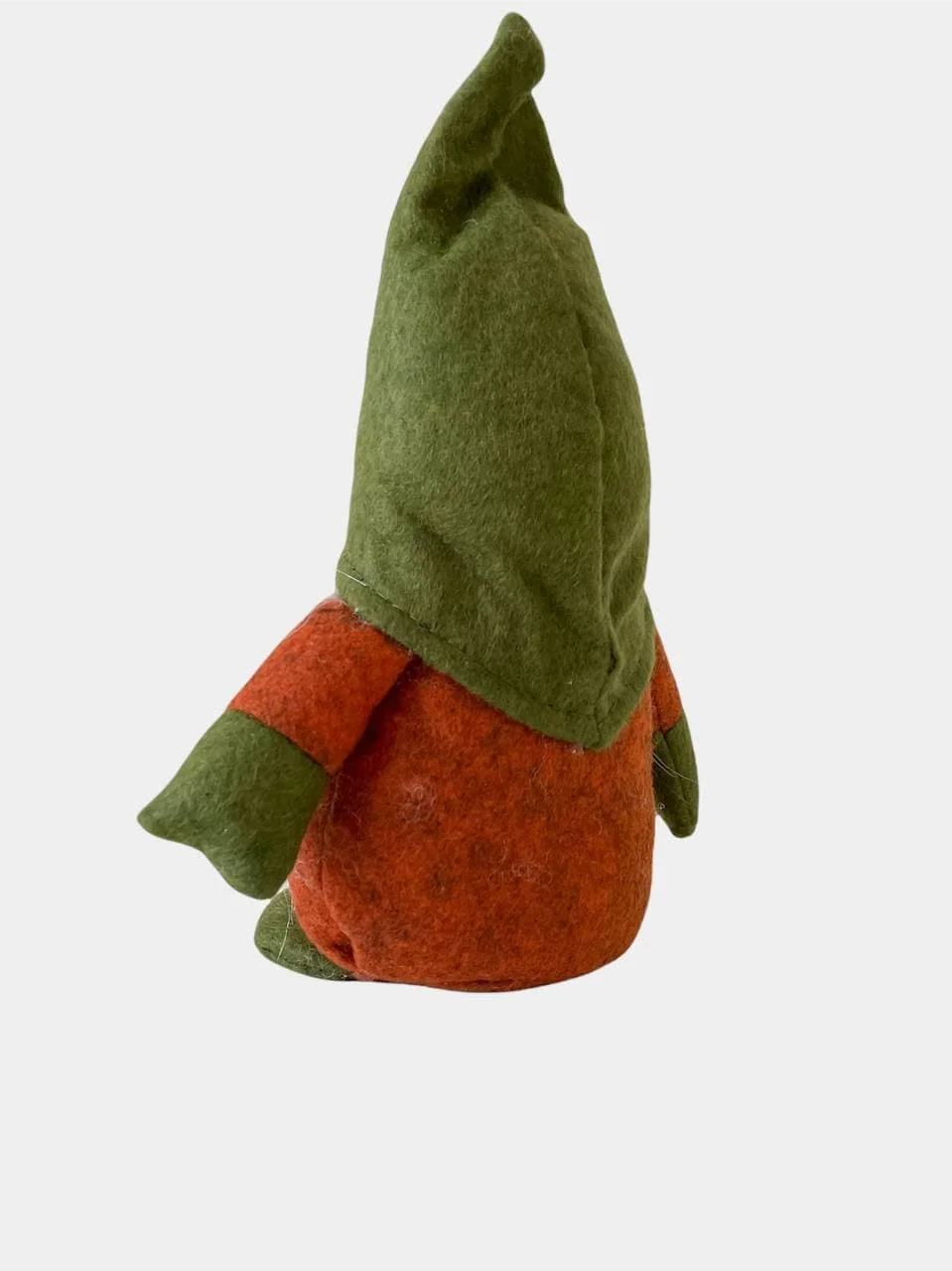 Бежевый новогодний гномик,  гном tomte, гном nisse