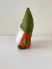 Бежевый новогодний гномик,  гном tomte, гном nisse