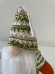 Бежевый новогодний гномик,  гном tomte, гном nisse