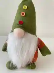 Бежевый новогодний гномик,  гном tomte, гном nisse