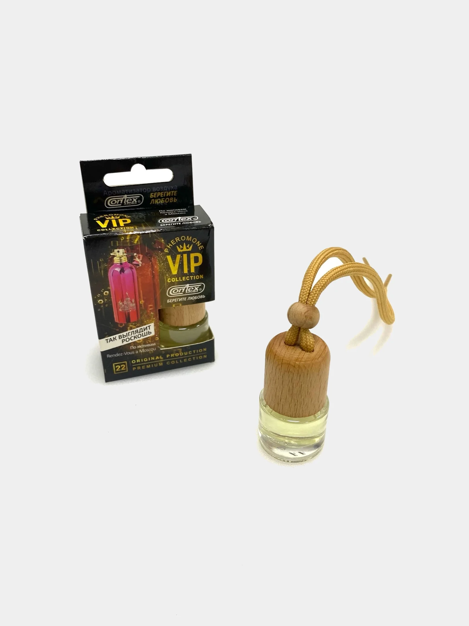 Ароматизатор воздуха Contex Pheromone VIP Collection, флакон с деревянной крышкой, 8 мл