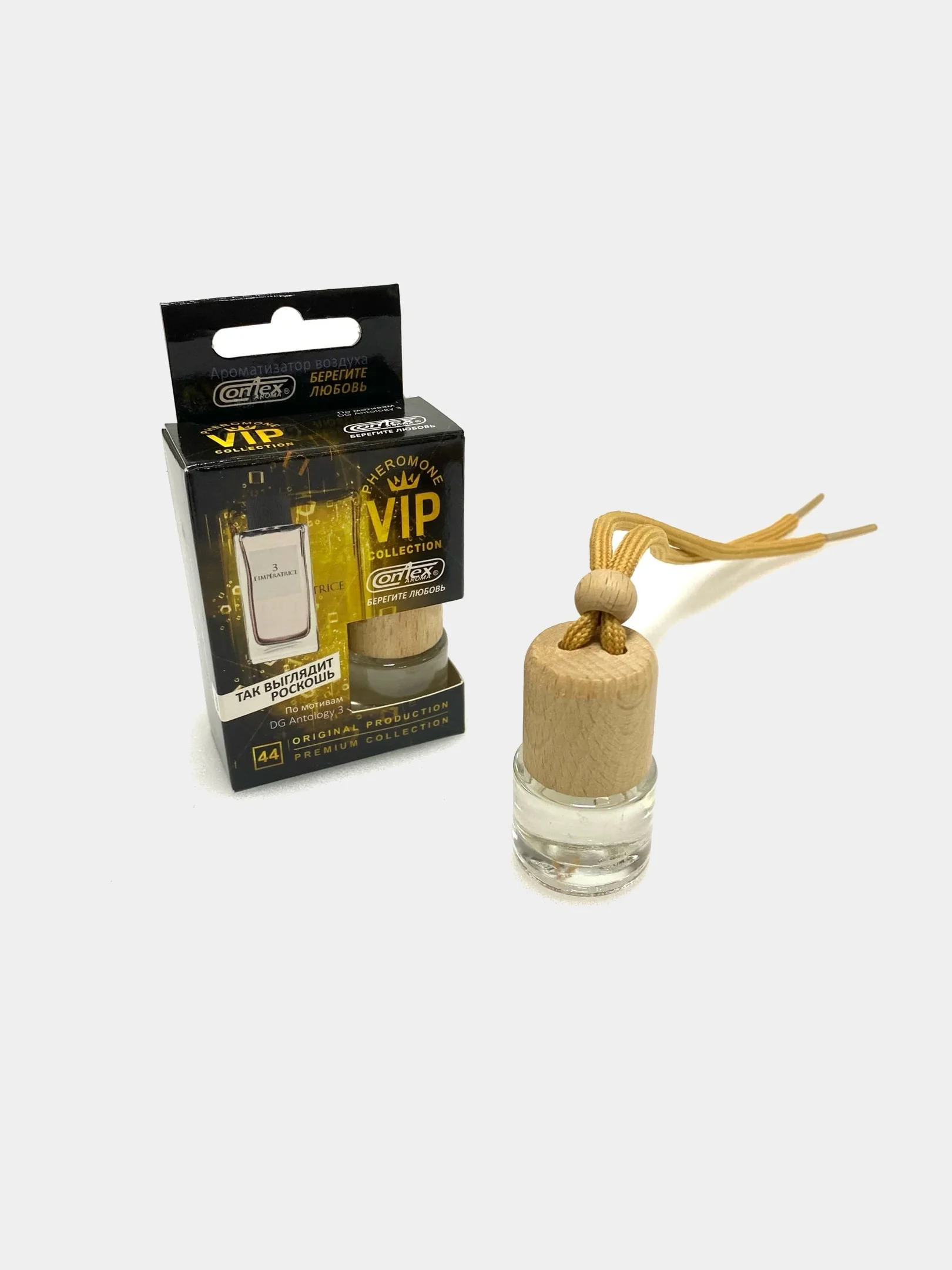 Ароматизатор воздуха Contex Pheromone VIP Collection, флакон с деревянной крышкой, 8 мл