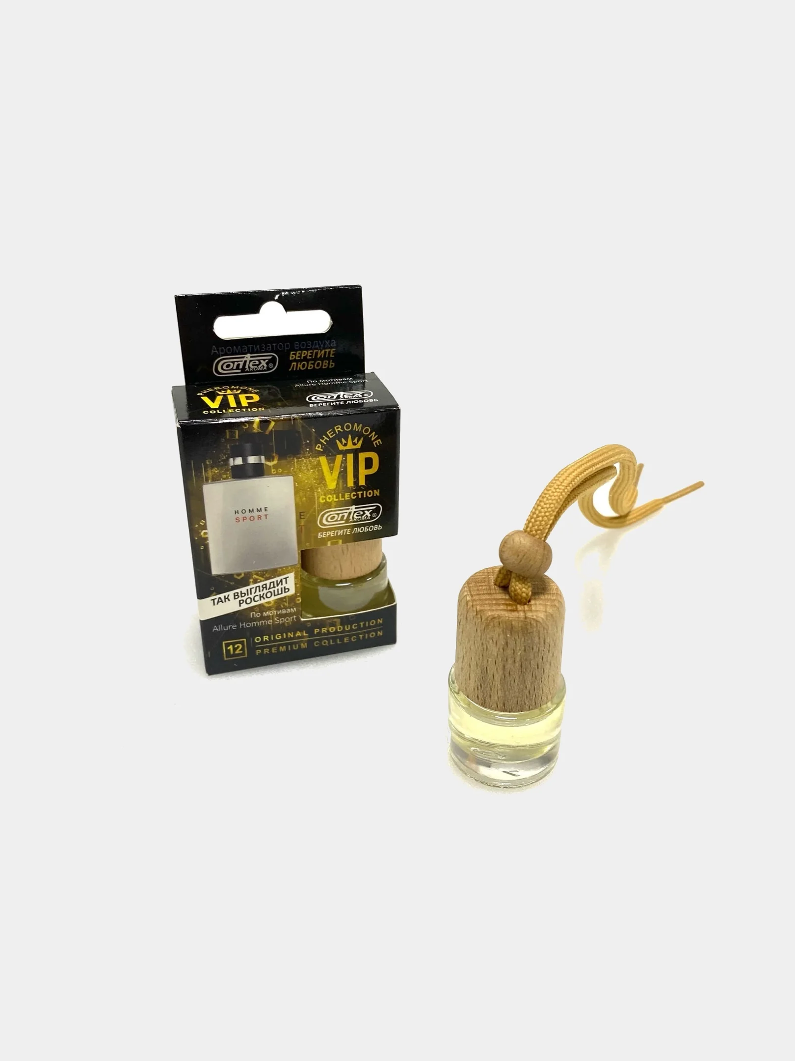 Ароматизатор воздуха Contex Pheromone VIP Collection, флакон с деревянной крышкой, 8 мл