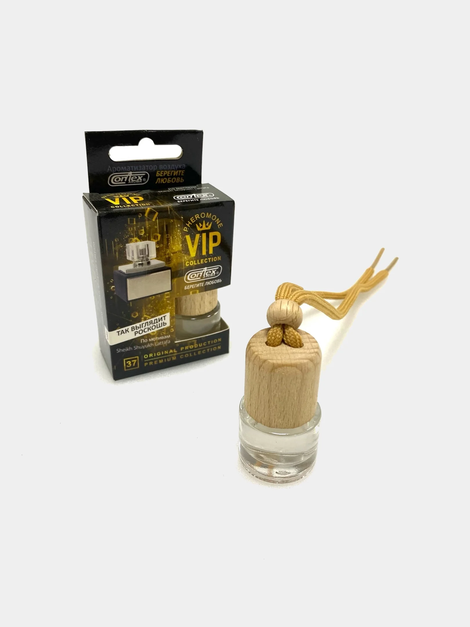 Ароматизатор воздуха Contex Pheromone VIP Collection, флакон с деревянной крышкой, 8 мл