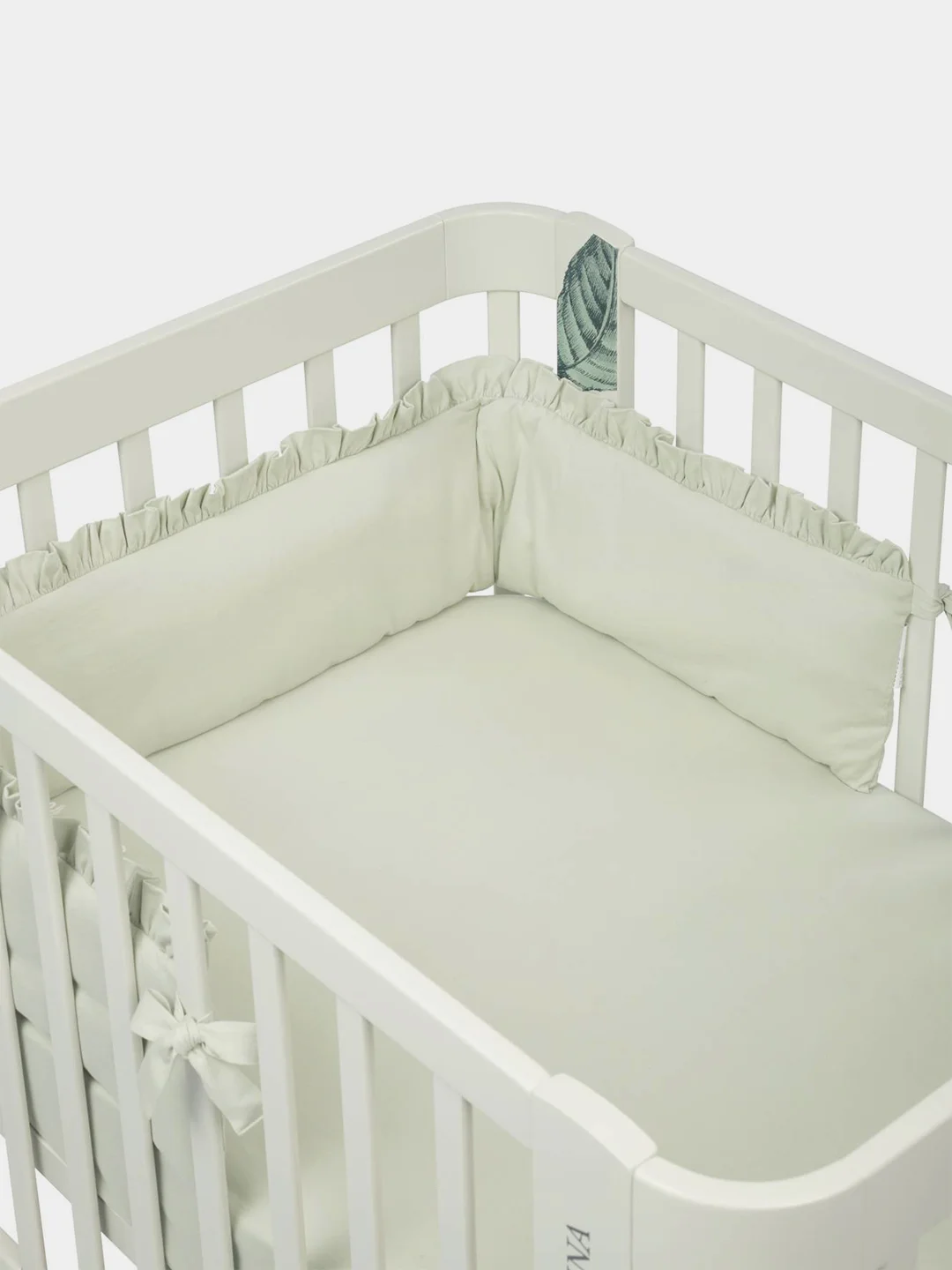 Простыня на резинке 100х70 см (sage), Happy Baby