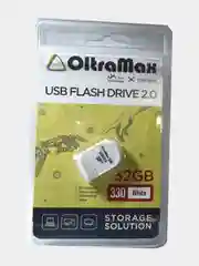 Белый usb-накопитель для хранения и переноса данных OltraMax 2.0, 32 GB