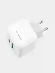 Белый зарядное устройство Borofone BA46A, USB и порт Type-C