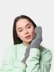Серый варежки женские, теплые,аксессуары для женщин