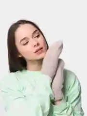 Светло-бежевый варежки женские, теплые,аксессуары для женщин