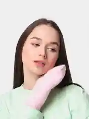 Розовый варежки женские, теплые,аксессуары для женщин