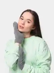 Черный варежки женские, теплые,аксессуары для женщин