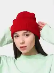 Багровый шапка бини
