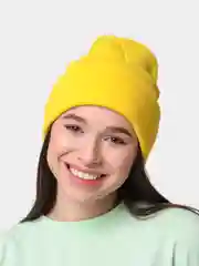 Желтый шапка бини