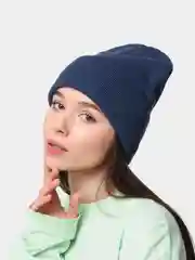 Синий меланж шапка, бини, Турция
