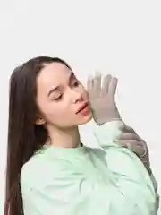 Бежевый перчатки сенсорные, теплые, унисекс