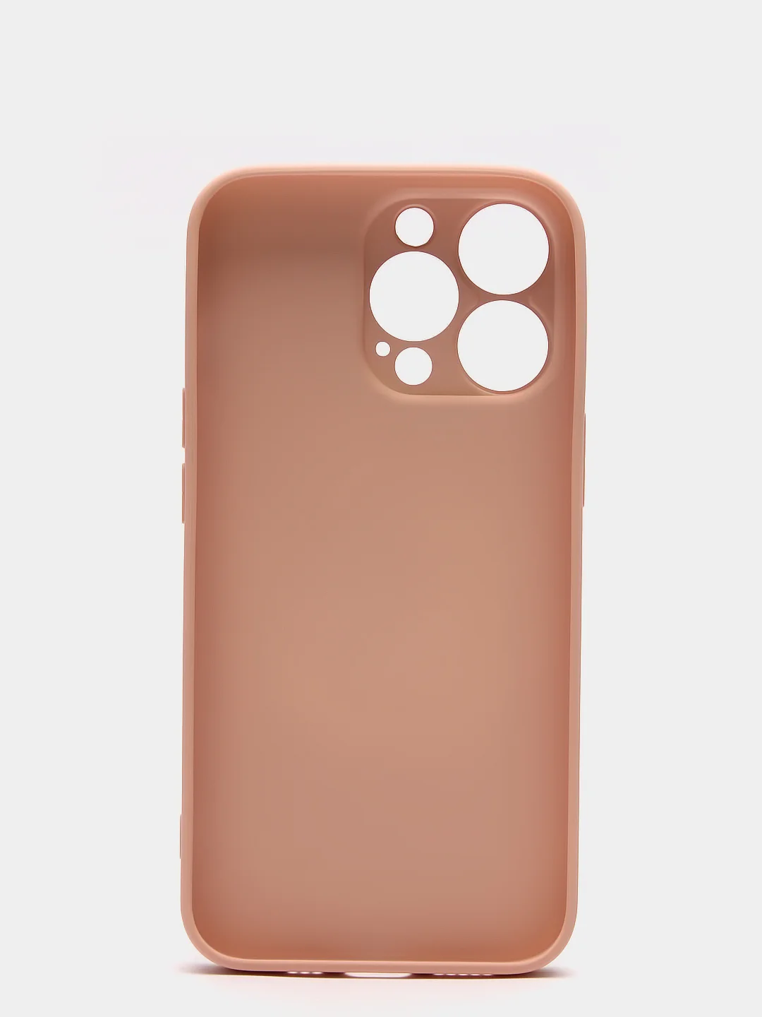 Кремовый чехол силиконовый со стеклянной панелью для iPhone 13 Pro
