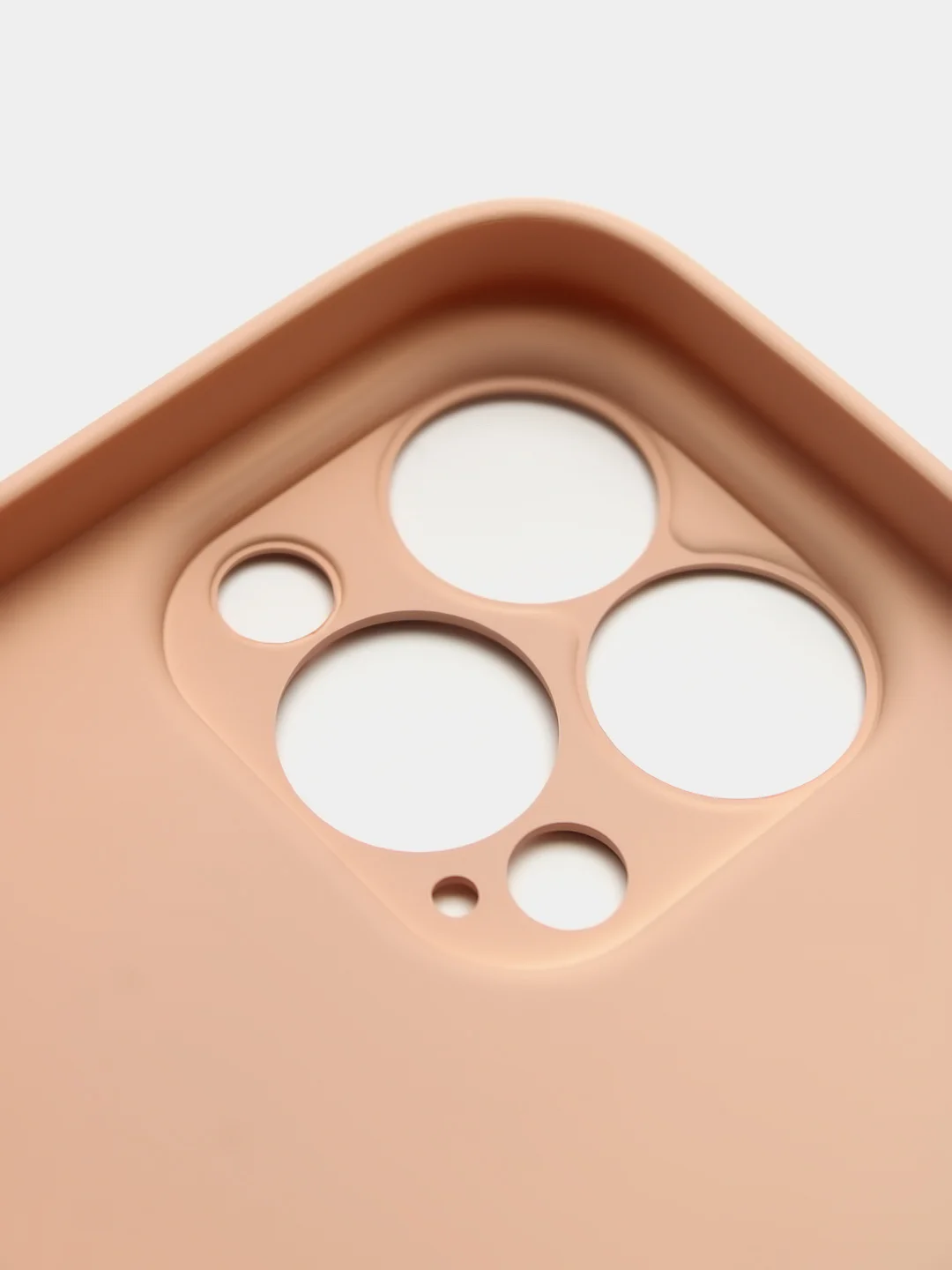 Кремовый чехол силиконовый со стеклянной панелью для iPhone 13 Pro