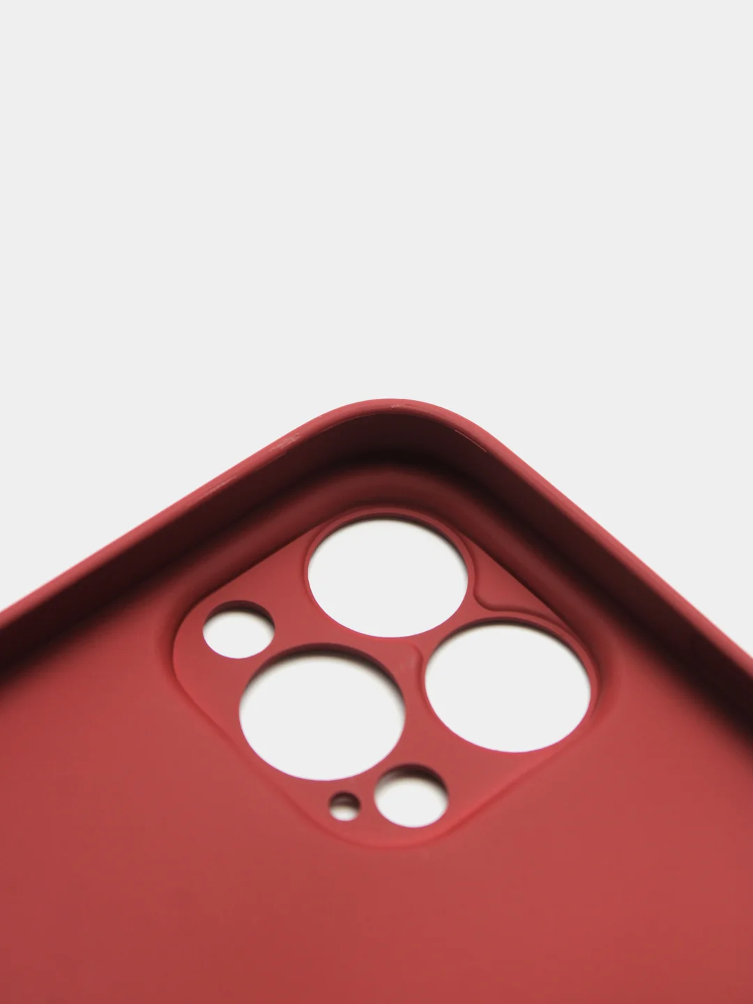 Бордовый чехол силиконовый со стеклянной панелью для iPhone 13 Pro Max