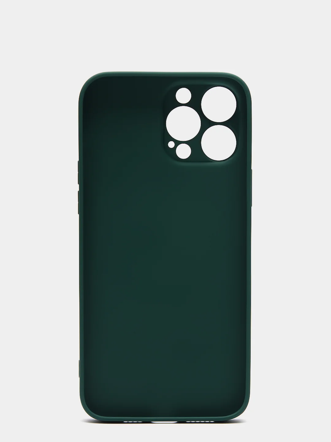 Зеленый чехол силиконовый со стеклянной панелью для iPhone 13 Pro Max