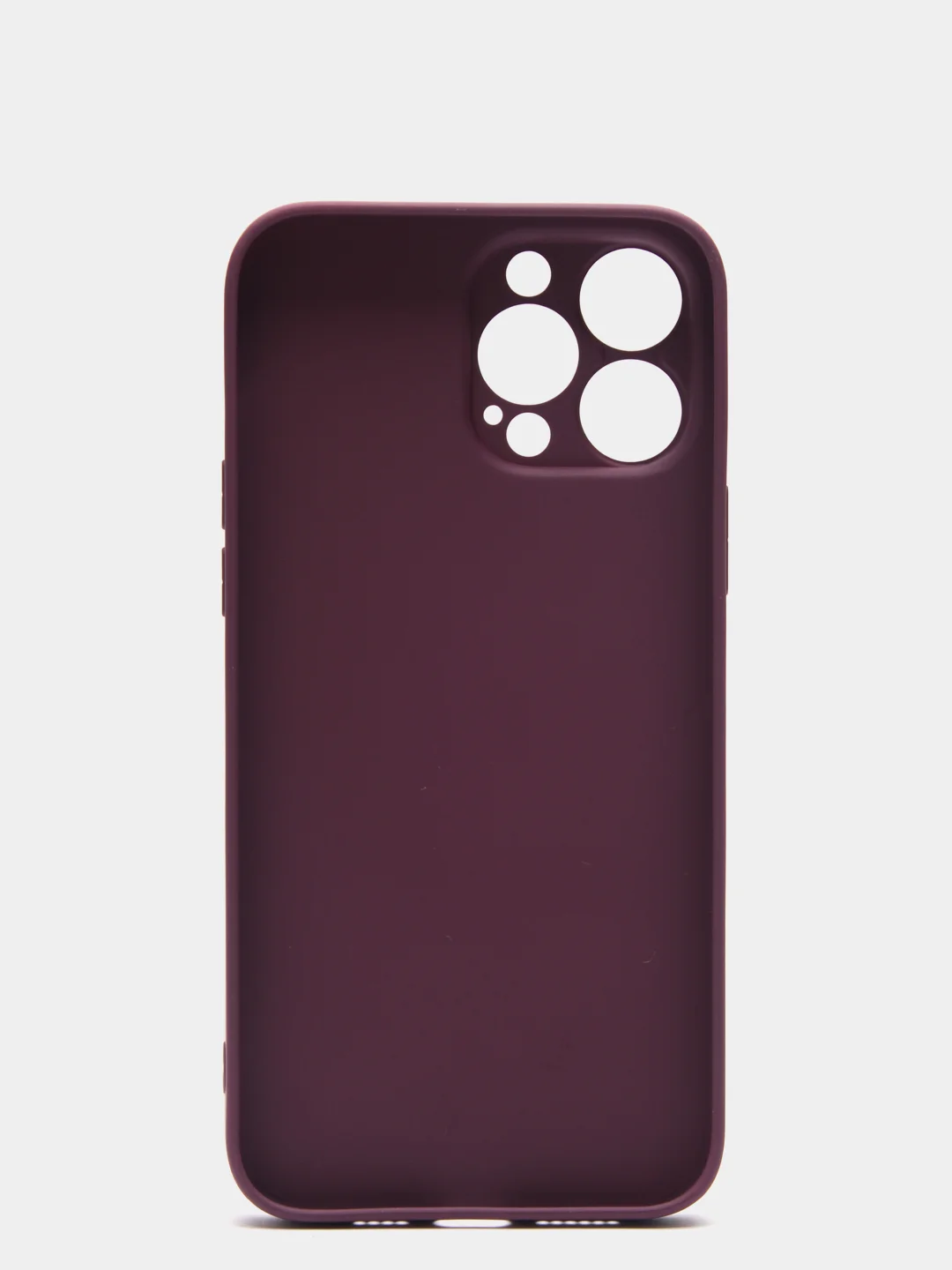 Пурпурный чехол силиконовый со стеклянной панелью для iPhone 13 Pro Max