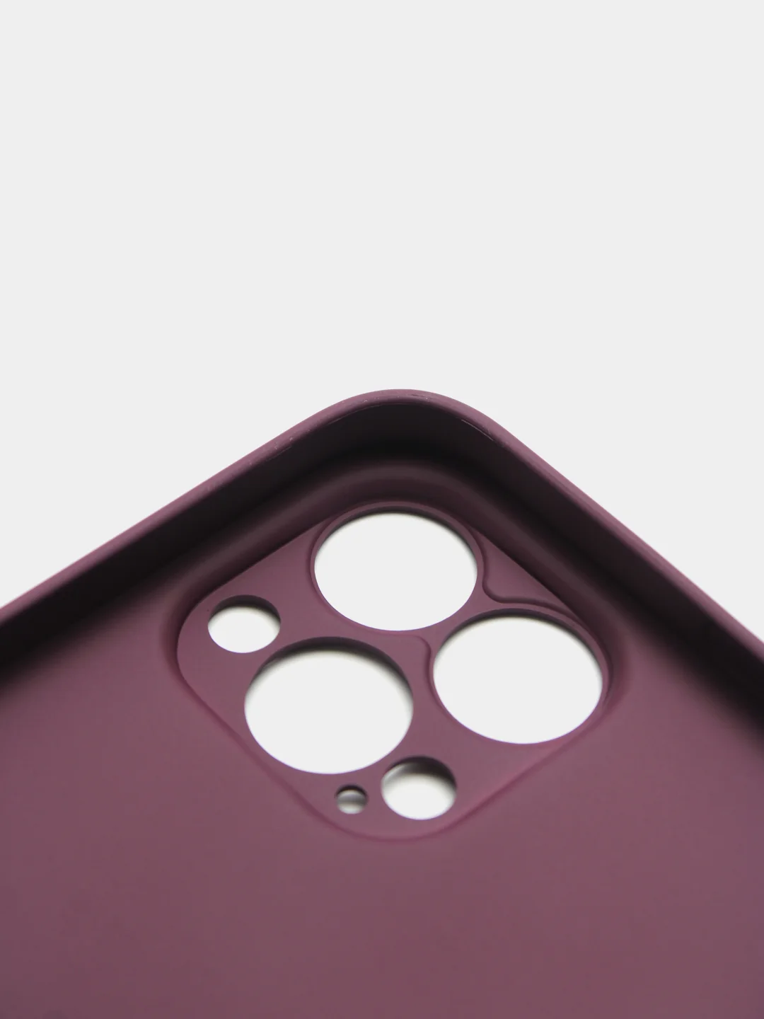 Пурпурный чехол силиконовый со стеклянной панелью для iPhone 13 Pro Max