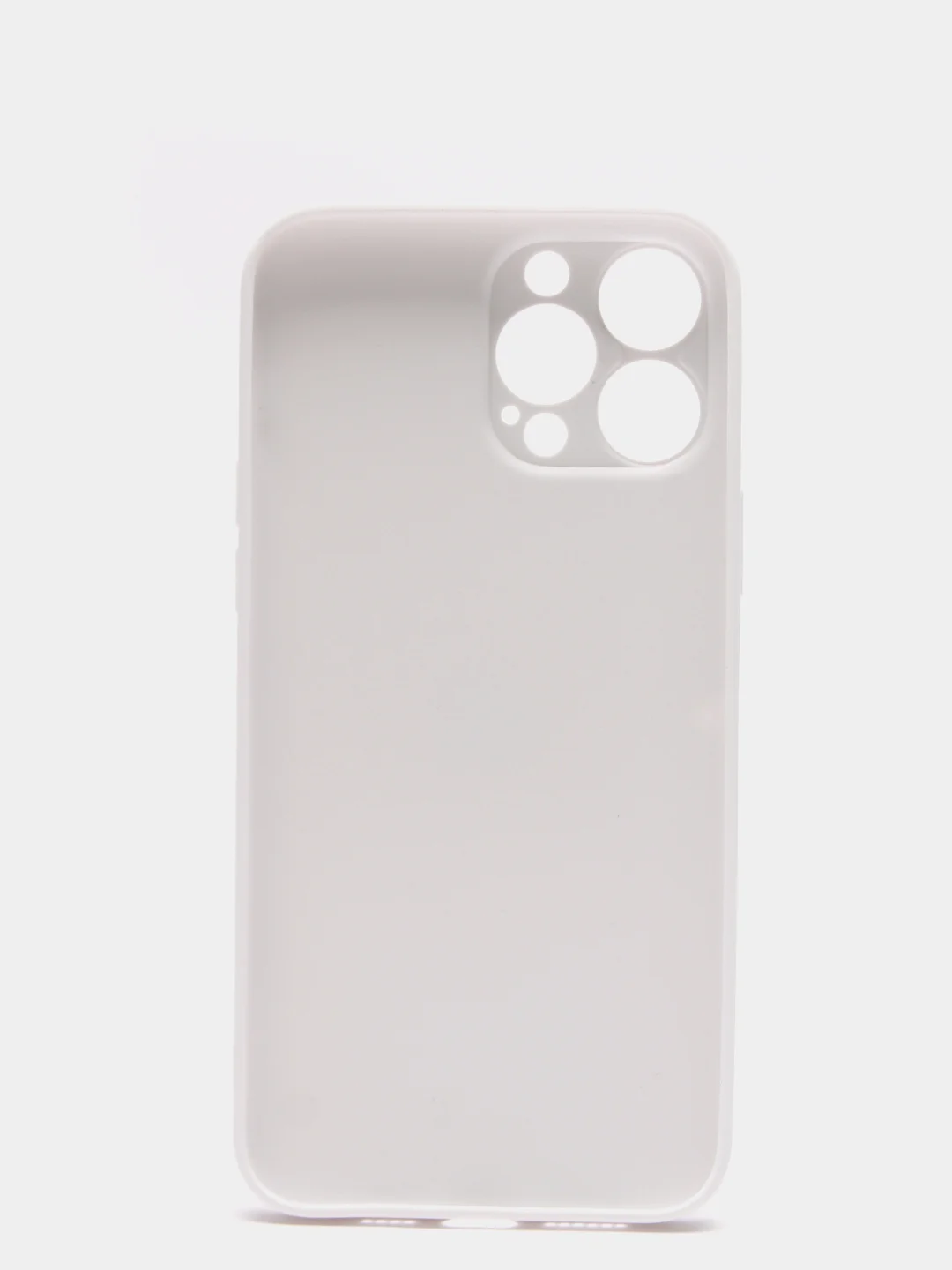 Бежевый меланж чехол силиконовый со стеклянной панелью для iPhone 13 Pro Max