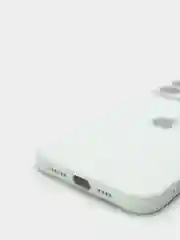 Бежевый меланж чехол силиконовый со стеклянной панелью для iPhone 13 Pro Max