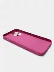 Фуксия чехол силиконовый со стеклянной панелью для iPhone 13 Pro Max