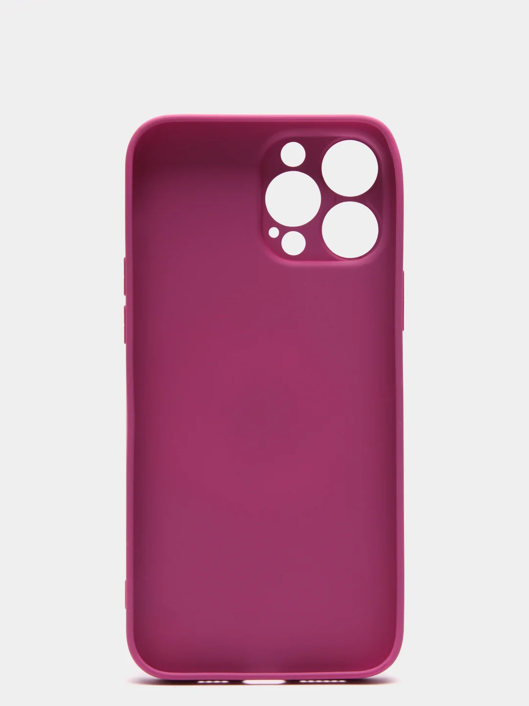 Фуксия чехол силиконовый со стеклянной панелью для iPhone 13 Pro Max