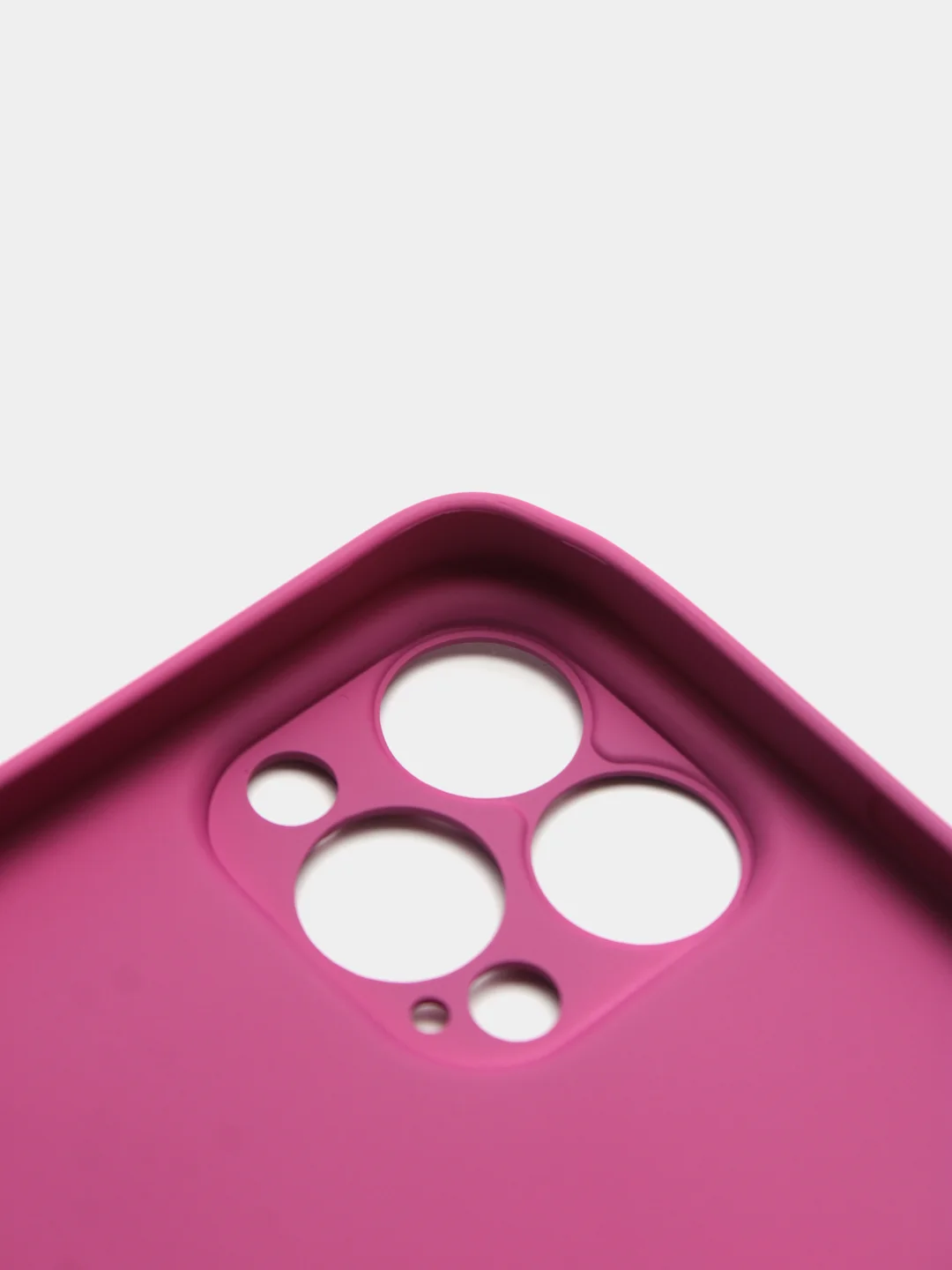 Фуксия чехол силиконовый со стеклянной панелью для iPhone 13 Pro Max