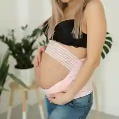 Бежевый бандаж для беременных Moms Balance универсальный 5 в 1 до и послеродовой