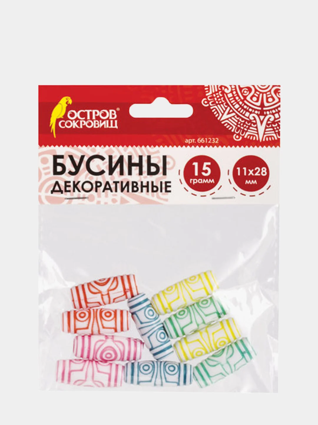 Бусины для творчества "Бочонки", 11х28 мм, 15 грамм, пастельные цвета, 5 цветов