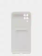 Белый чехол c карманом для карт для Xiaomi Redmi Note 9S, Note 9, Samsung A51, A12, S21, S21+