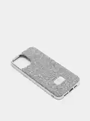 Серебряный чехол со стразами iPhone 11, 12, 12 Pro, 12 Pro Max, 13, 13 Pro, 13 Pro Max