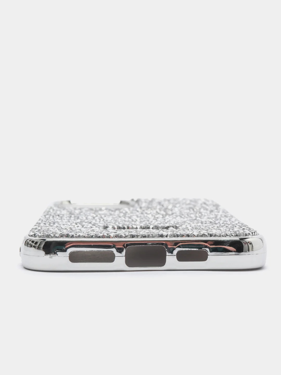 Серебряный чехол со стразами iPhone 11, 12, 12 Pro, 12 Pro Max, 13, 13 Pro, 13 Pro Max