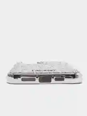 Серебряный чехол со стразами iPhone 11, 12, 12 Pro, 12 Pro Max, 13, 13 Pro, 13 Pro Max